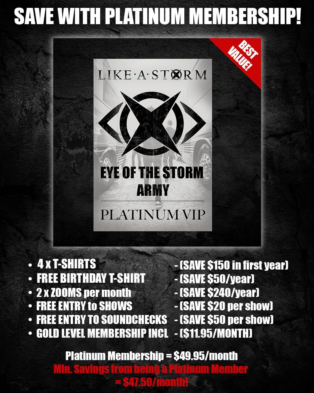 Eye Of The Storm - PLATINUM Membership (Annual Plan) - Get One Month FREE!