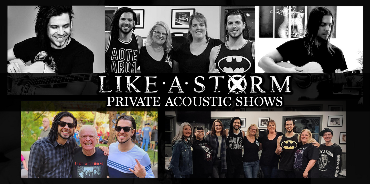 PRIVATE ACOUSTIC SHOW - Online Show: $999.95 Payment